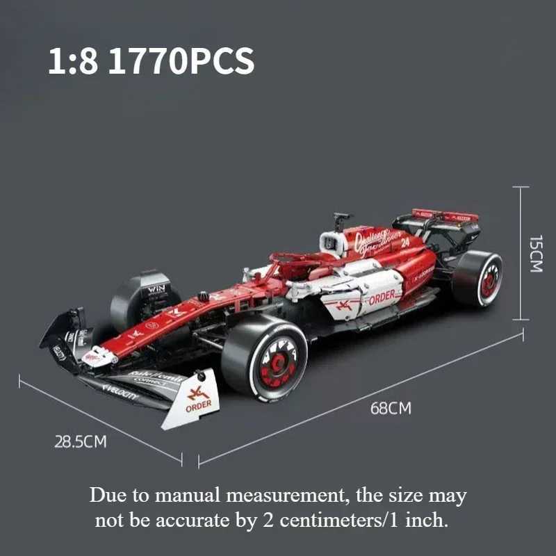 Kbox 1 8 Large-Scale F1 Racing Car Building Block Model Collectible Toy Mens Desktop Decor Festival Gift R250703