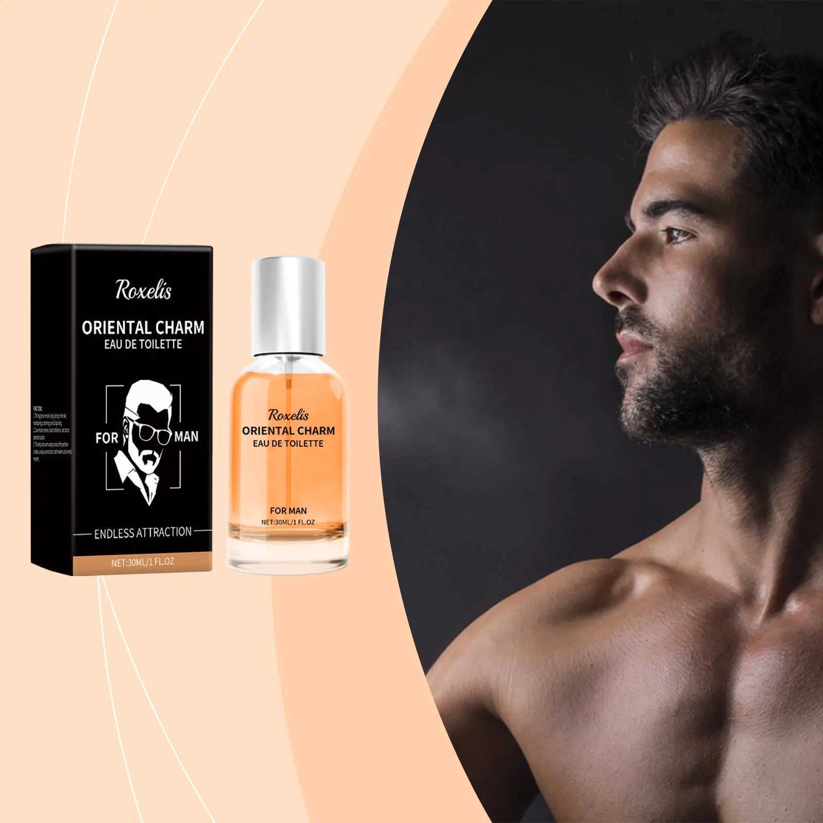 Roxelis 30ml Oriental Men Charm Perfume Light Fragrance Flirting Pheromone Glamour Men Remove Odor Fresh Body Dating Perfume XJ250704