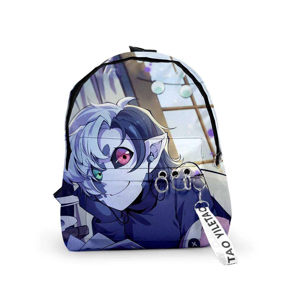 Novelty Dream Ranboo Boys/Girls pupil School Bags 3D Print Keychains Oxford Waterproof Cute Small Backpacks