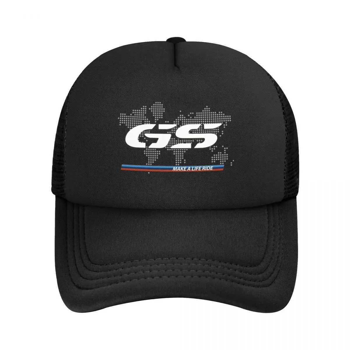 GS World Map Motorcycle Trucker Hat Adt Fashion Hats Sun Caps Fishing Hat Breathable Polter Mesh Baseball Caps Summer X250704