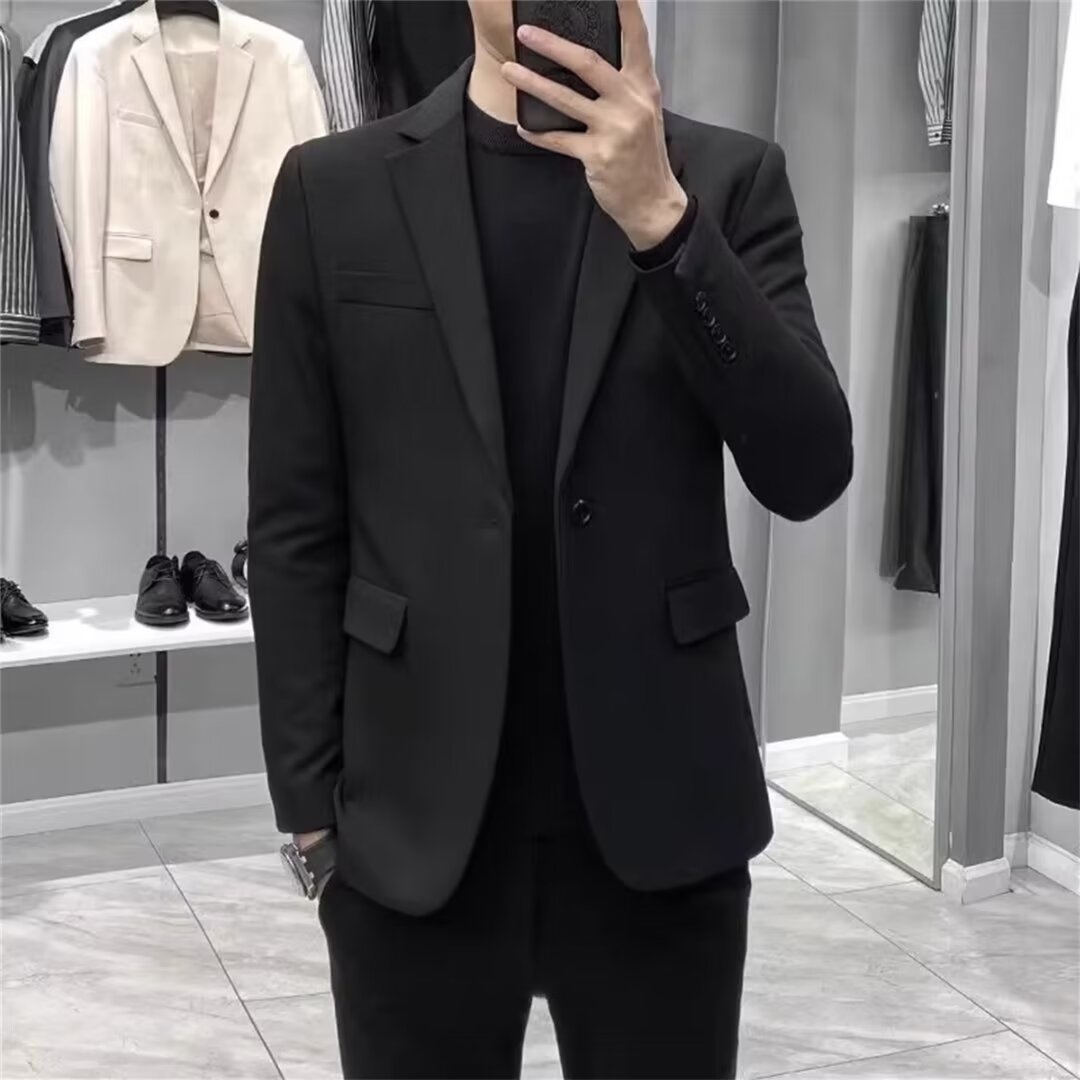 H773Men's suits spring and autumn thin style non-iron slim suit business casual jacket