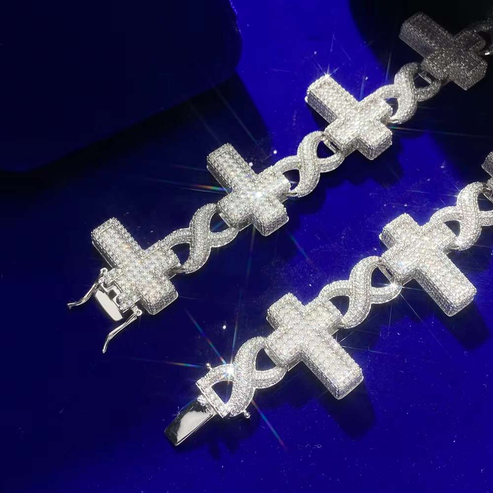 Wholesale Men Women Chain Necklace Dainty 925 Sterling Silver 18K Gold Plated Religious Cross Necklaces
