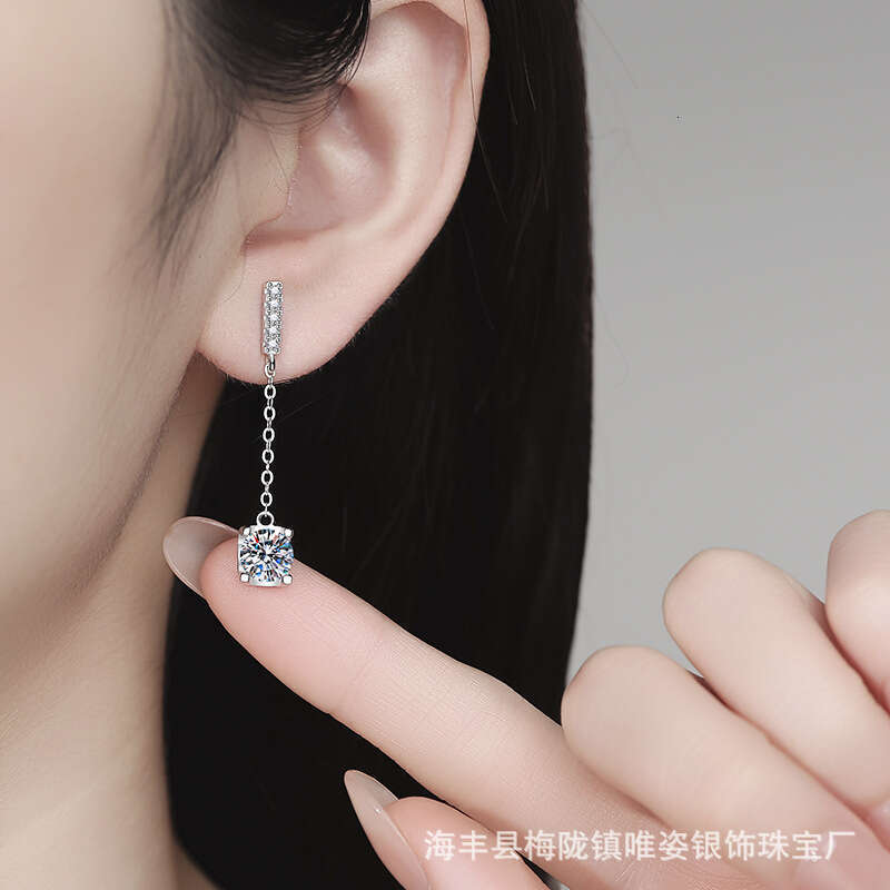 S925terling S925ier ClaS925S925ic Bull Head TaS925S925el EarringS925 JapaneS925e and Korean MinimaliS925t Ear Line 1 caratS925 MoiS925S925anite 293