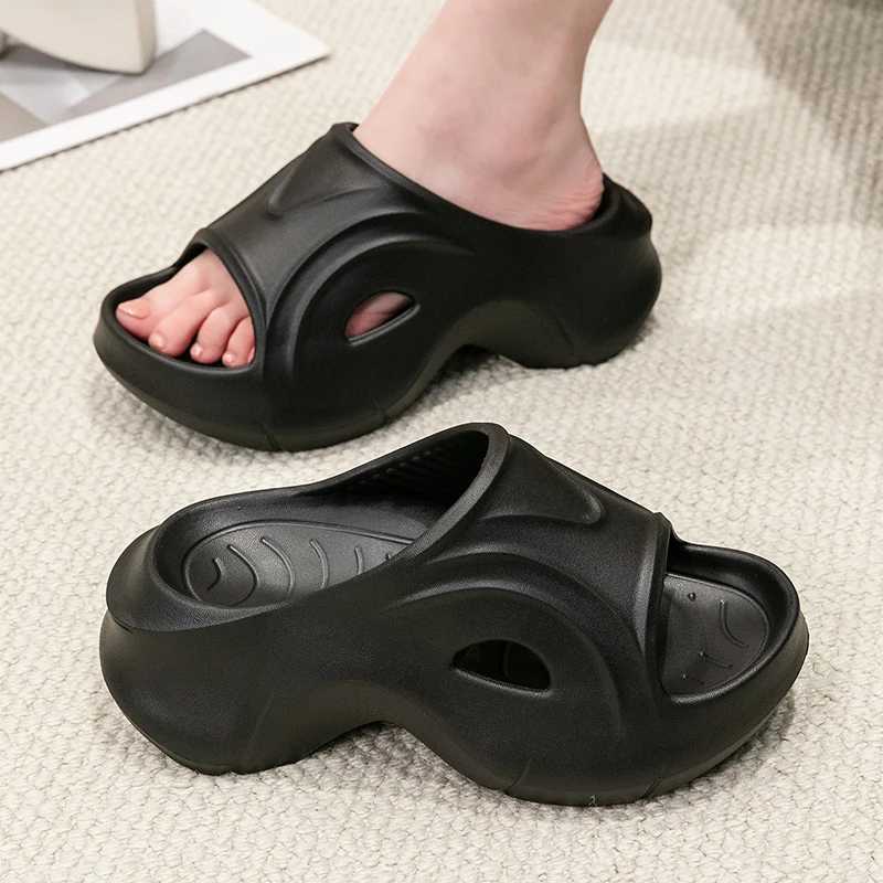 Chunky Platform Slippers for Women Summer Comfortable Wedge Heels Sandals Women Solid Non-Slip EVA Thick Sole Slides Shoes W250704