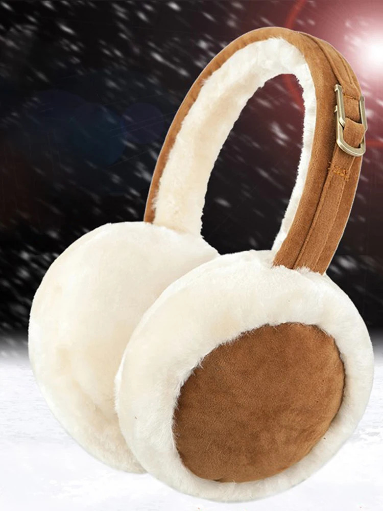Outdoor Woman Ski Warmer Furry Earmuff Winter Ear Cover Faux Fur Cold Protection Plush Wool Ear Muffs Fashion Soft Earflap 250704