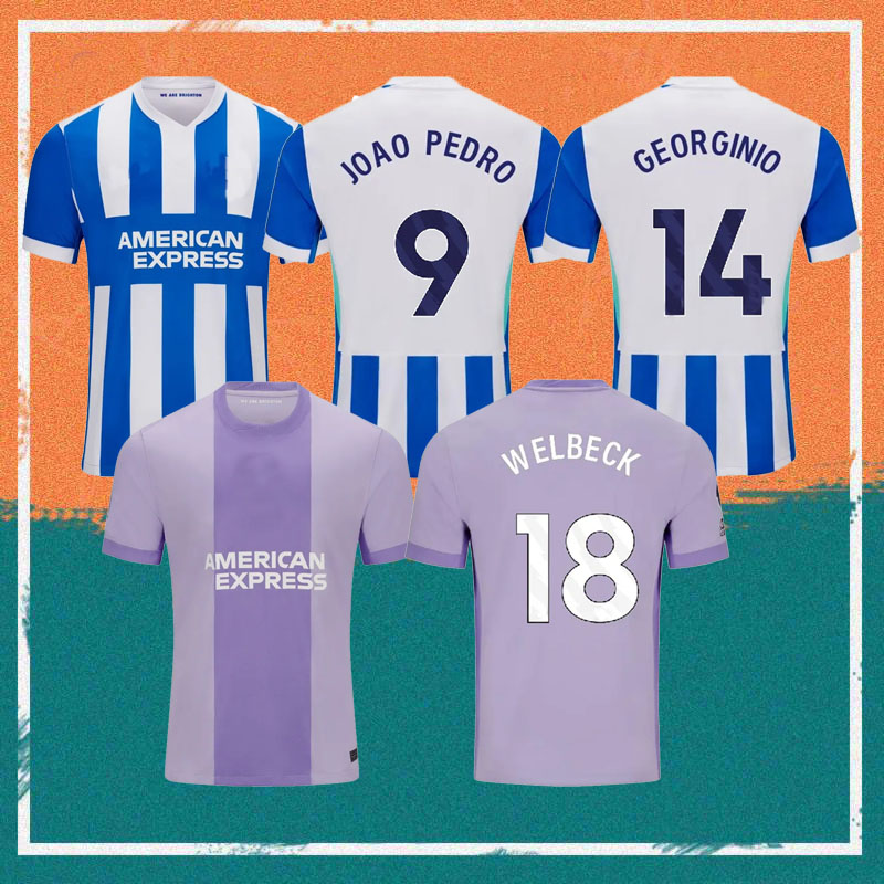 Brighton 25 26 Soccer Jerseys 2025 home HINSHELWOOD GRUDA ADINGRA MINTEH Football shirt MITOMA PEDRO Kids Kit sale