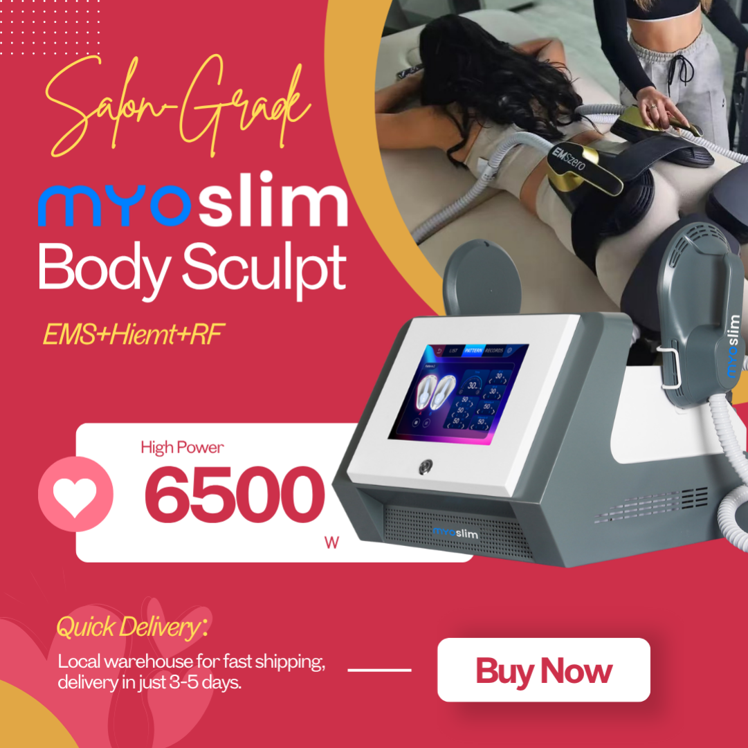 Portable MYOSLIM RF Power 6500W Weight Loss fitness Stimulating Fat Removal Body fitness Machine