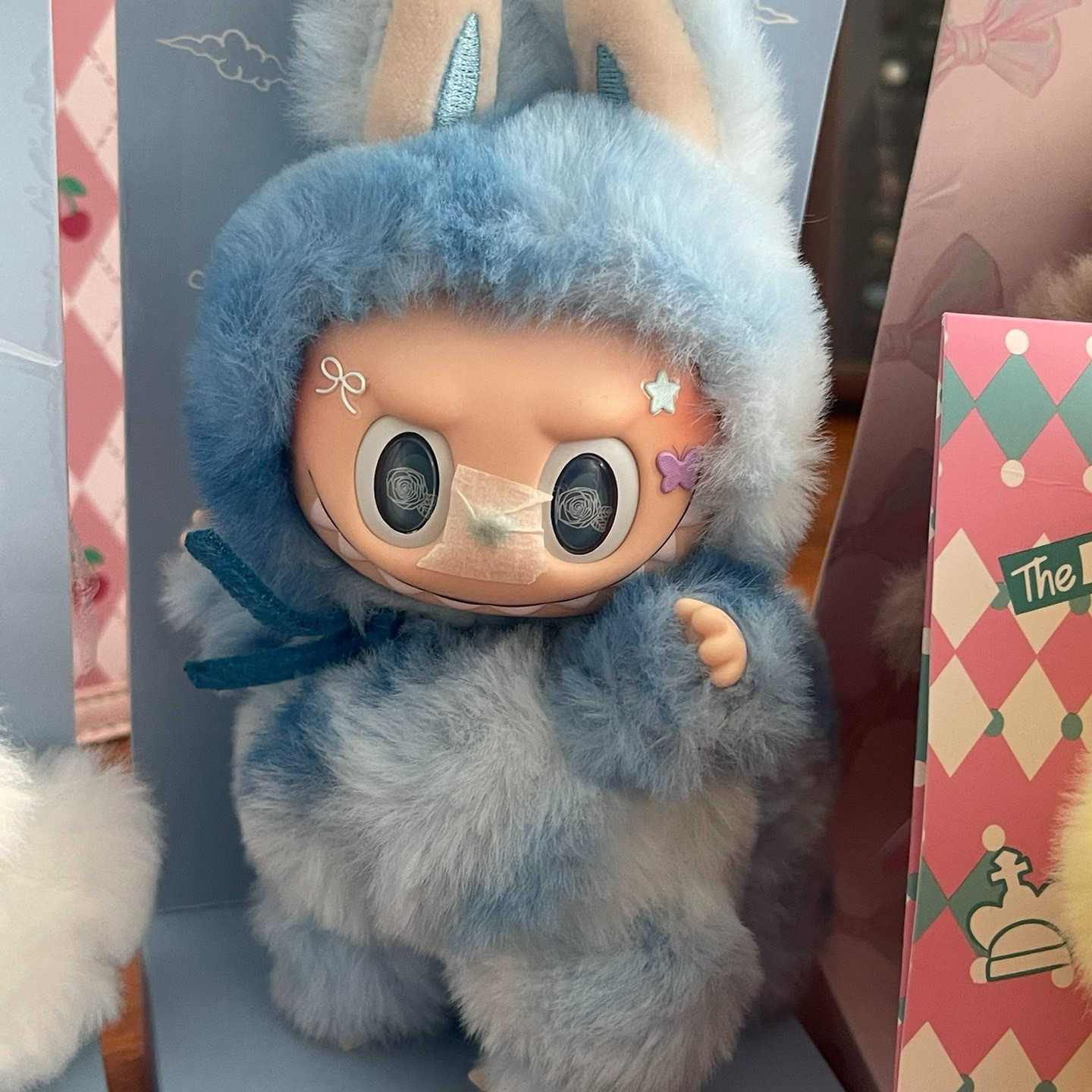 Archangel Labubu Big Leader Blind Box Handmade Doll Generation Vinyl Plush Pendant Sweetheart L250704{category}