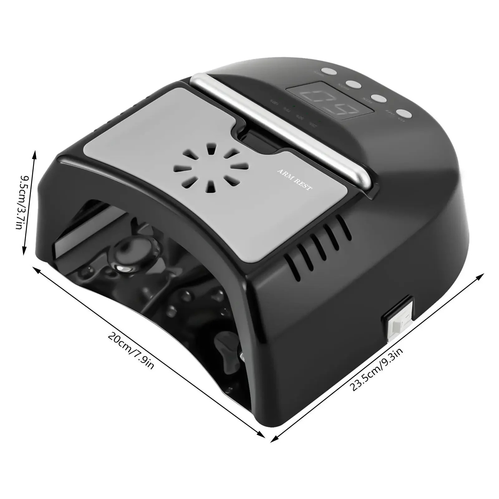 Upgraded 72W Cordless UV LED Nail Lamp with Rechargeable Battery Fan - Professional Gel Nail Dryer for Salon Home 250627