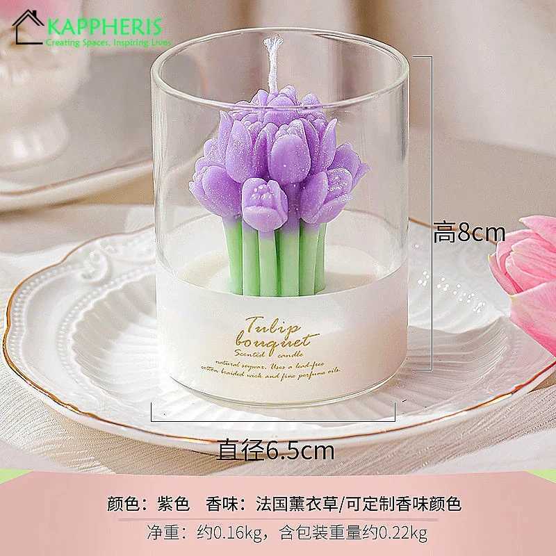 Guest Gift Candles 3D Rose Bouquet Aromatic Decorative Candles Personalized Candles In Jars Gifts Sets Home Decors W250704