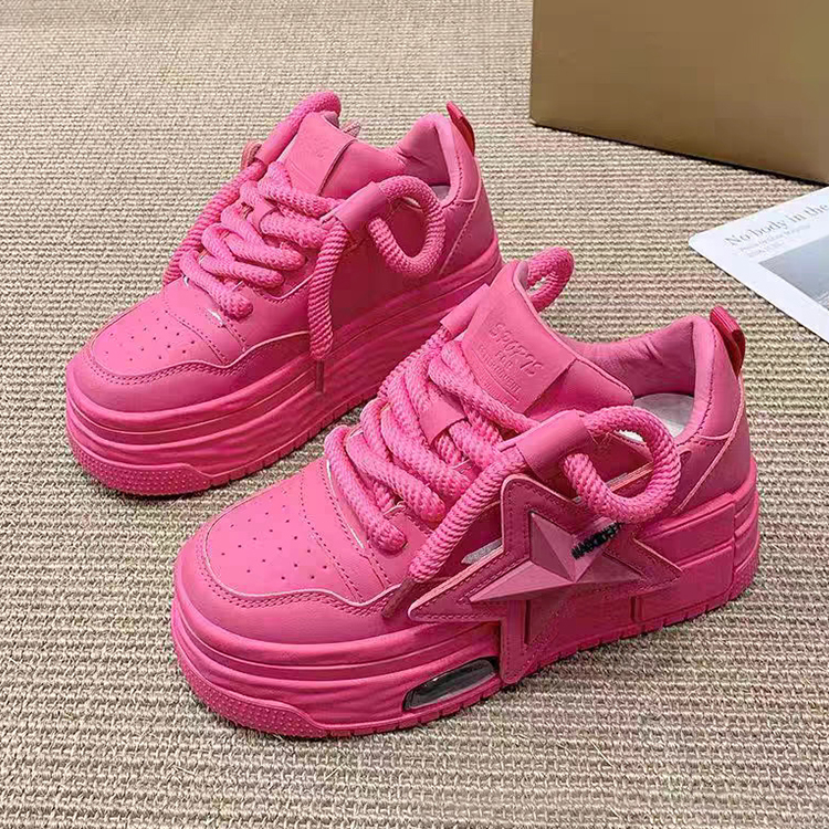new spring autumn sneakers thick-soled trainers designer shoes womens comfort casual fashion non-slip height increasing durable walking women shoes