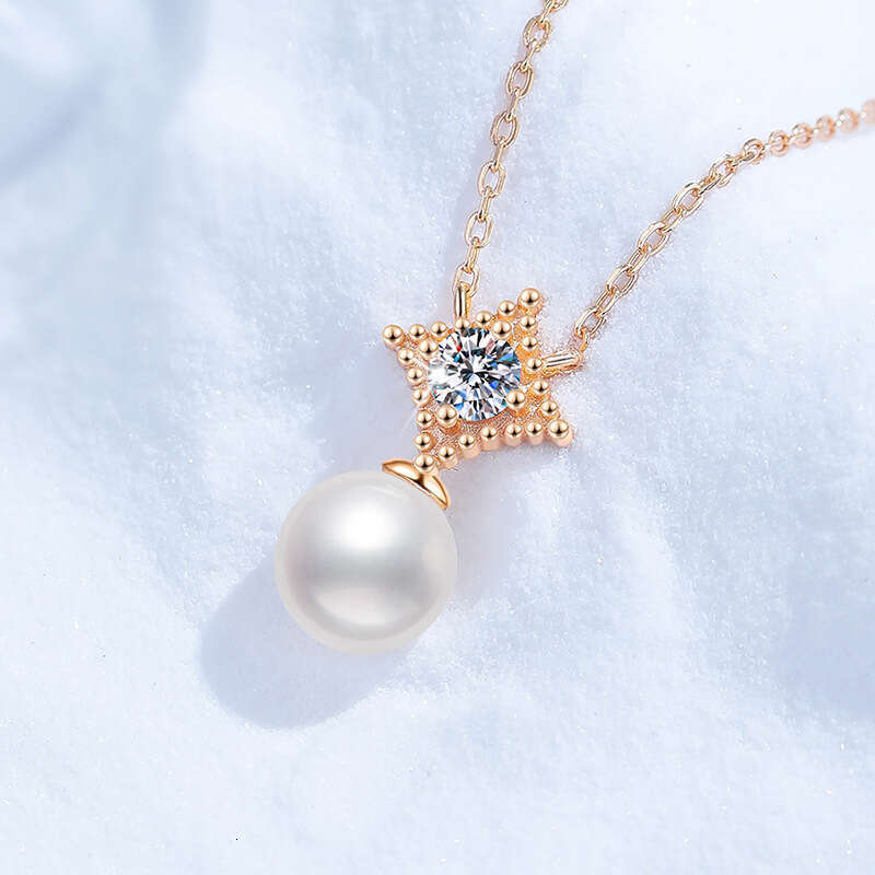 S925 Pure S925ier Natural FreS925hwater Pearl S925trong LuS925ter Round Light VerS925atile 30 PointS925 MoiS925S925anite Necklace 293