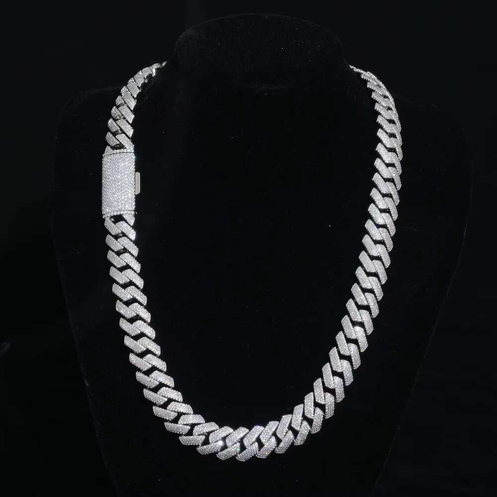 16MM Luxury Cuban Chain with Moissanite Diamond Fashion Chain Link Bracelets
