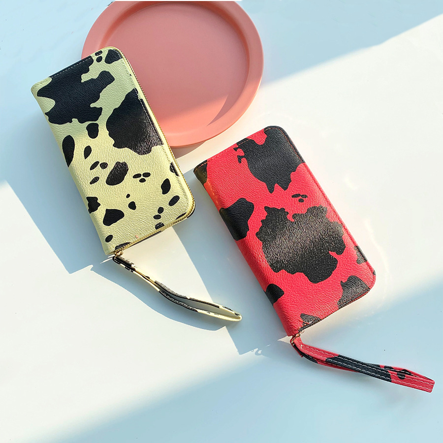 Free Shipping Designer Bag New Printed Women's Wallet High-end Cowhide Large Capacity Coin Purse Multifunctional Zipper Clutch