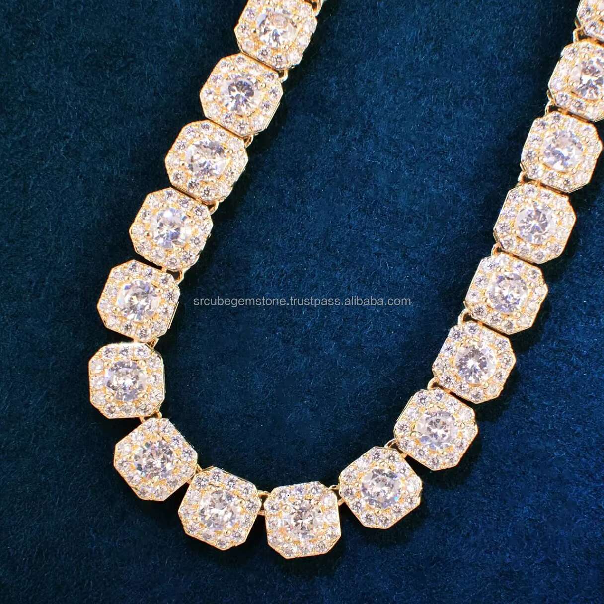 Iced Out Diamond Vvs Tennis Chain Diamond Necklace Hip Hop Tennis Chain Hip Hop Necklace Iced Out Necklace Mens Jewelry