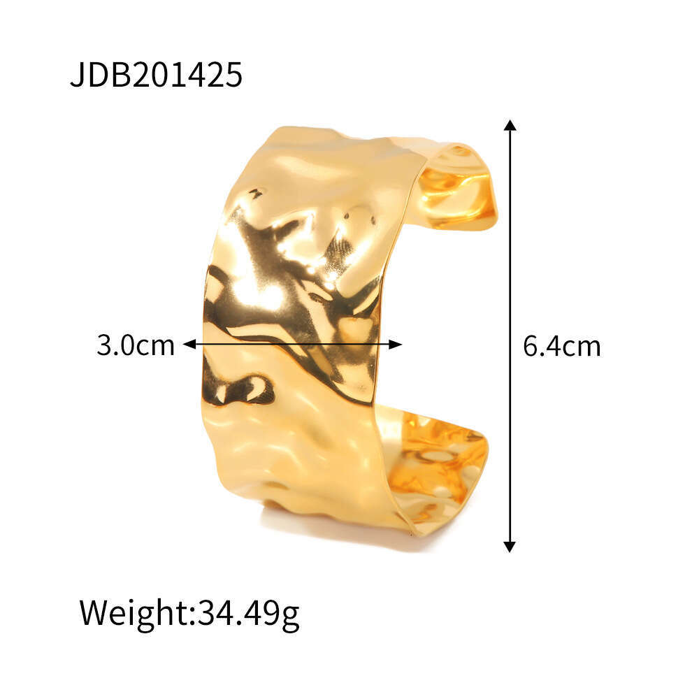 Luxury Jewelry Designer Bracelet Titanium Steel Plated 18 Gold Pearl Bracelet High End Sensation Open Titanium Steel no Fade Exquisite Versatile Daily