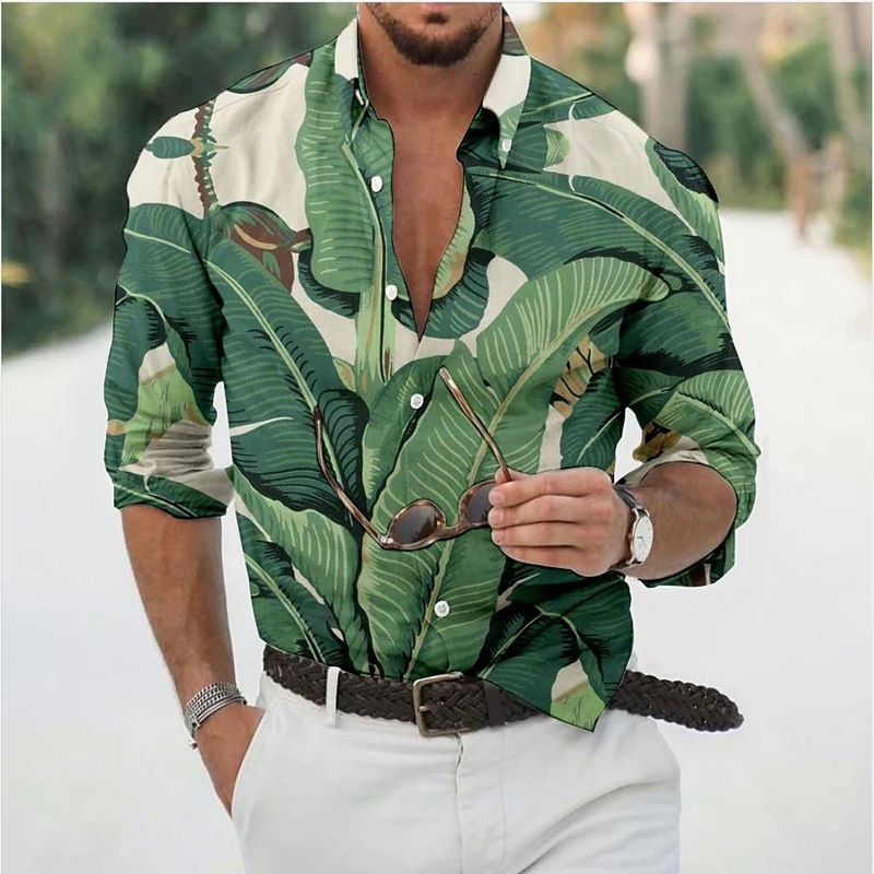 party designer shirt for man Fall New Fashion Designer Shirt Dress Shirt Long Sleeve Slim Fit Casual Mens Clothing blouse