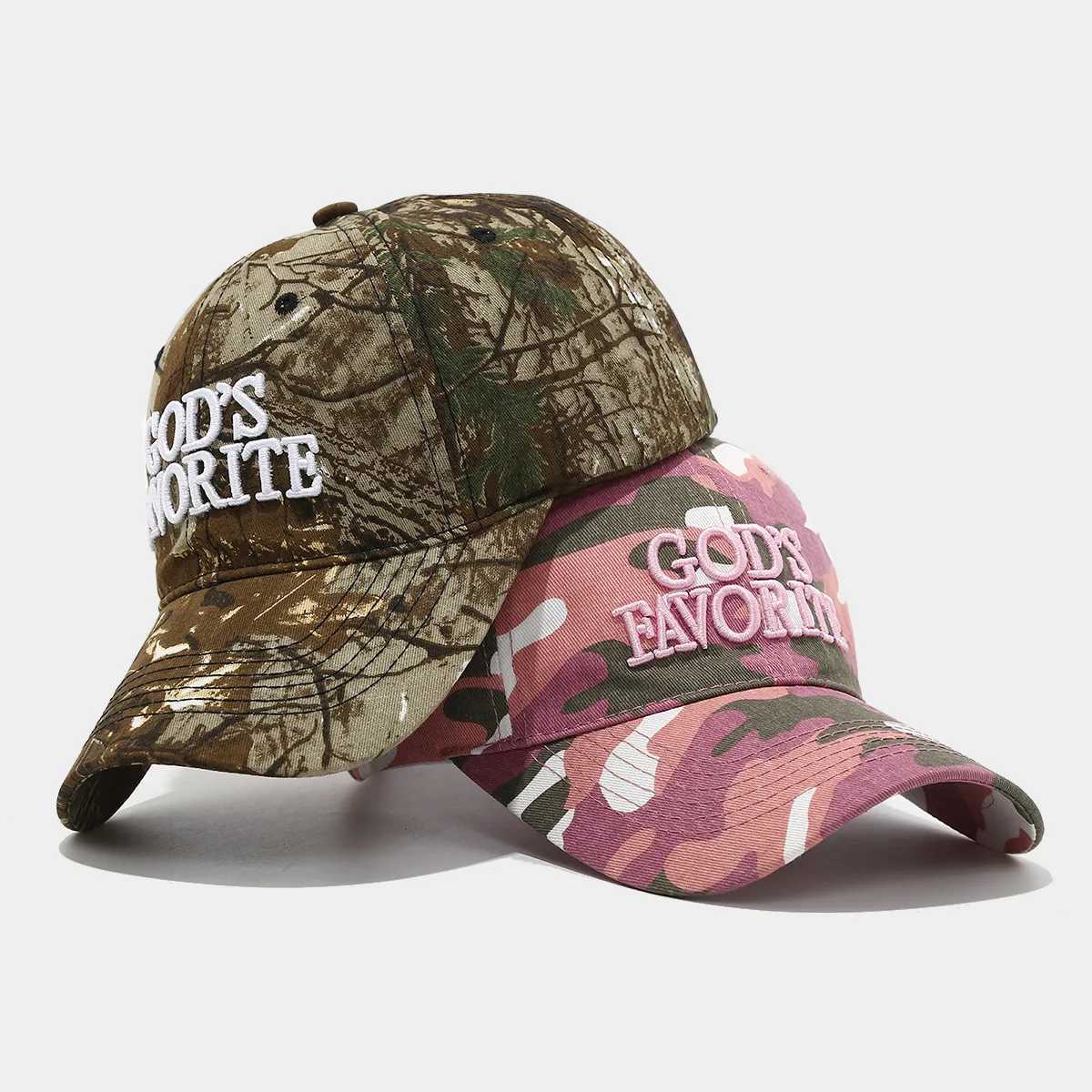 3d Embroidery Unique Retro Camo Baseball Hat Camouflage Jungle Tactics Large Circumference Sun-Shading Cap For WenS Fashion X250704