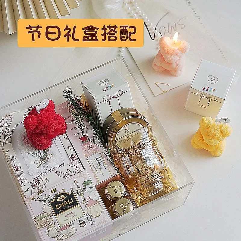 Personalized Candles Gift Guests Aromatic Candles Romantic Rose Bear Candle for Candlelight Dinner W250704