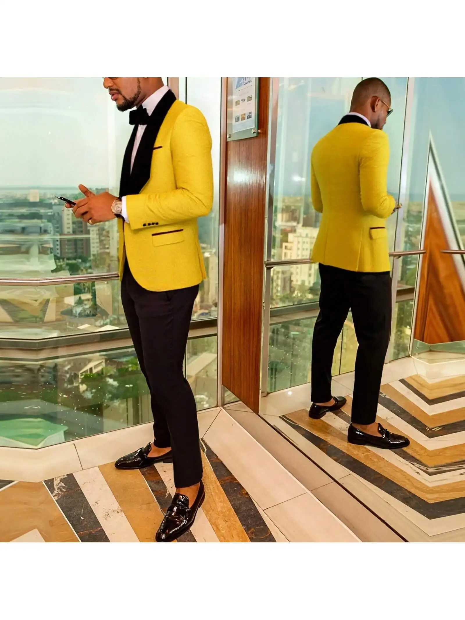 3-Piece Floral Tuxedo for Men Jacquard Slim Suit Set Paisley Blazer Vest and Pants for Prom Wedding X250704