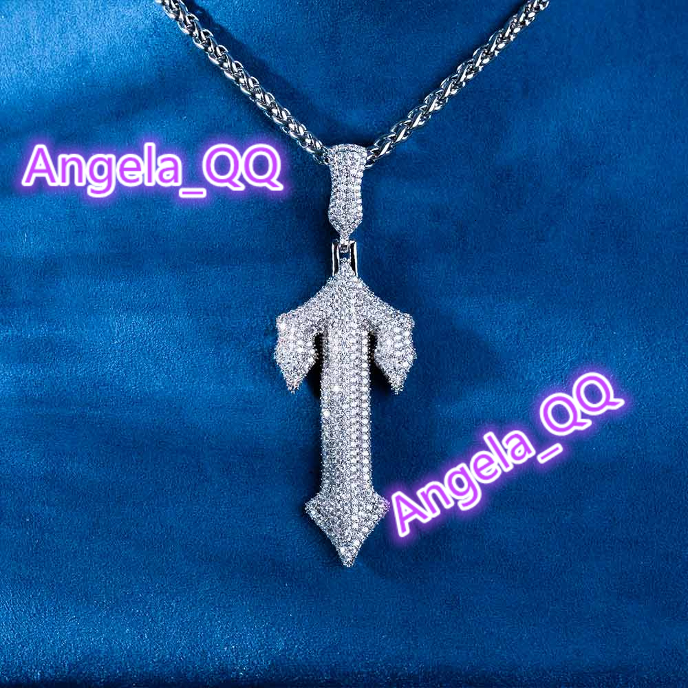 Trendy Lab Grown Moissanite Diamond vvs1 Studded Hip Hop Pendants for Bold and Edgy Fashion Enthusiasts Custom Fine Jewelry Pendants for Sale