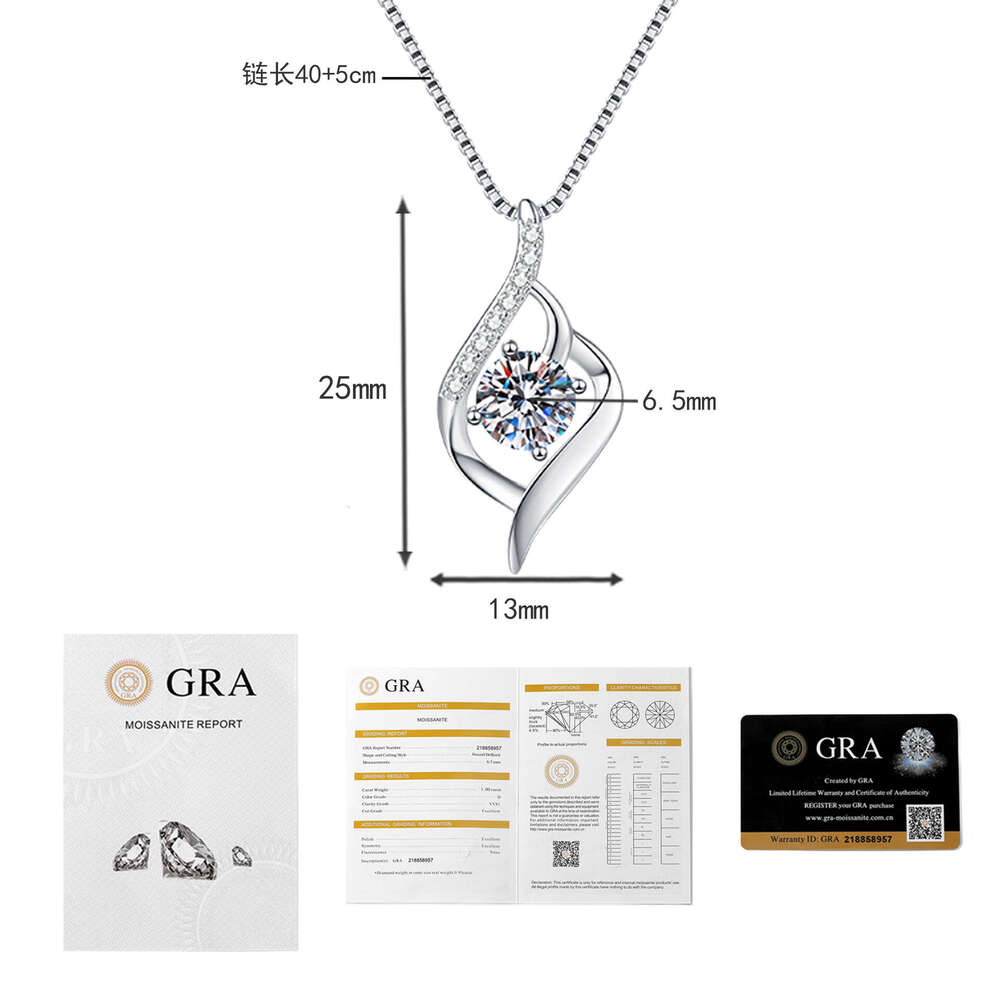S925 S925terling S925ier MoiS925S925anite 1 caratS925 Cupid Heart Pendant Elegant Valentine'S925 Day Gift Necklace 6e5
