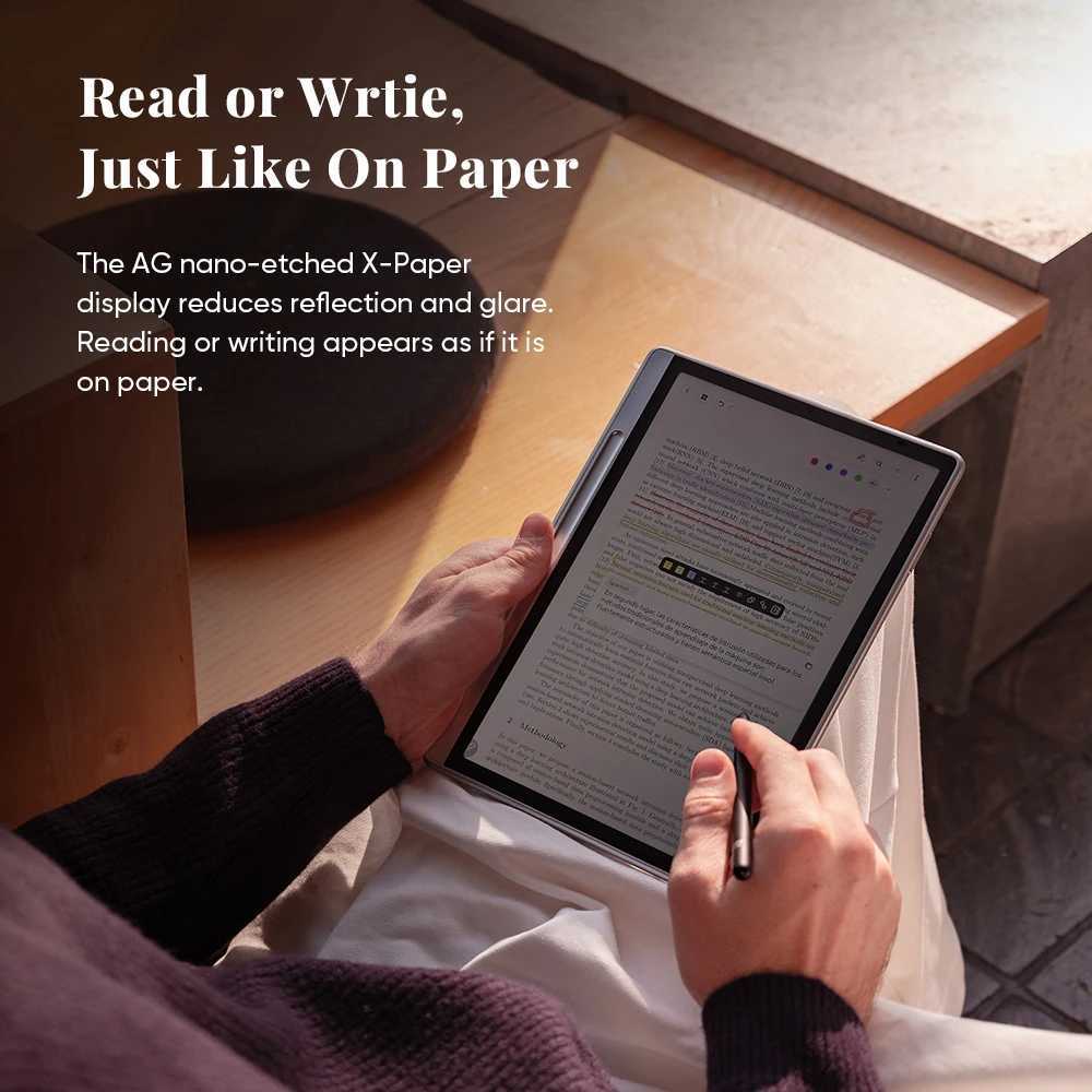 XPPen Magic Note Pad Android 14 Graphic Tablet Business Digital Writing Notebook Pad 3-in-1 Color Ink Paper E-book Reader X250704