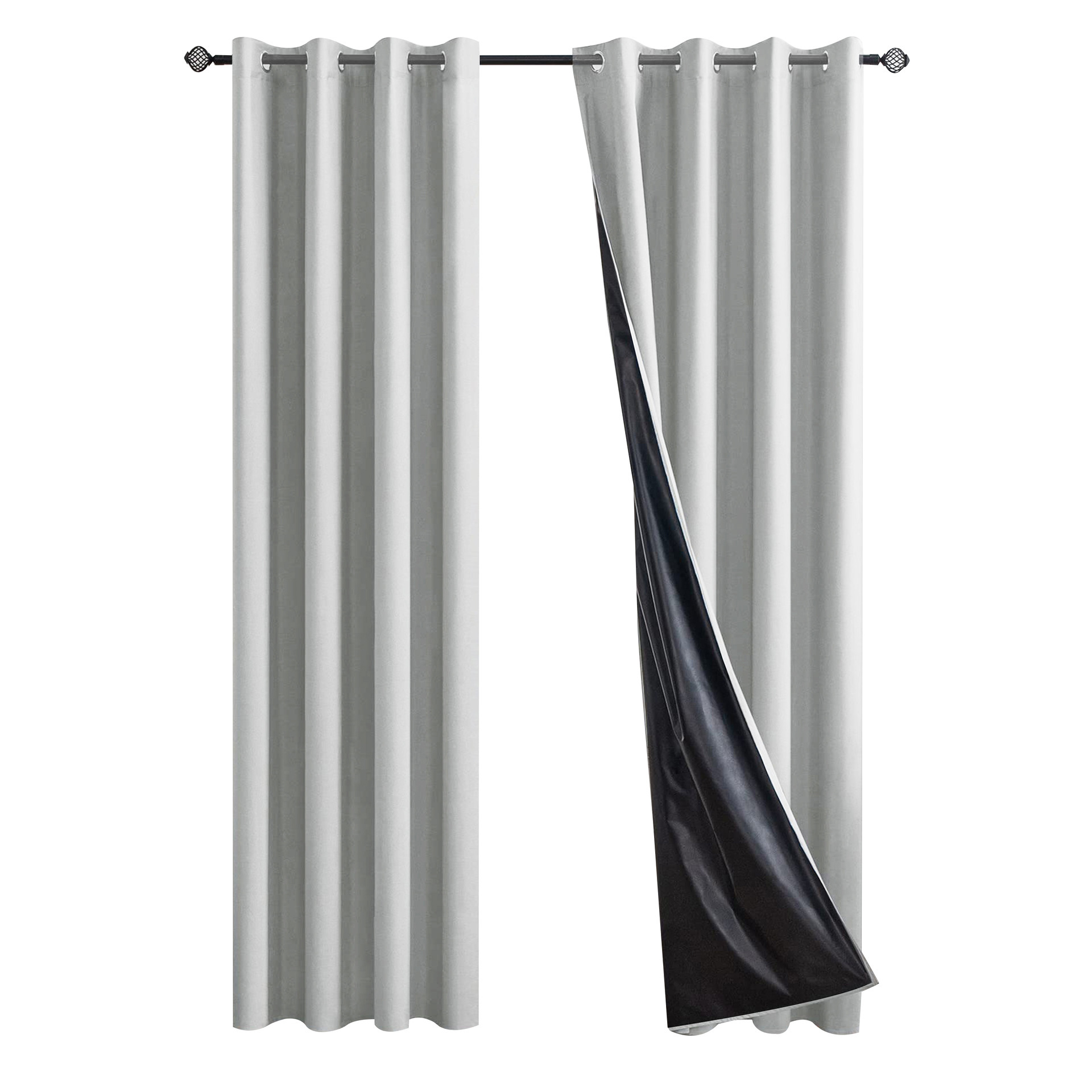 YL-35040 coated foreign trade curtain full light-proof waterproof solid color heat insulation curtain finished product
