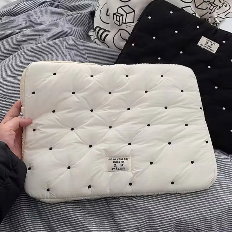 Laptop bag for macbook air 13 case 1314 Inch puffy notebook pouch 1516Inch Cute laptop sleeve 911 Tablet Sleeve girl w250703