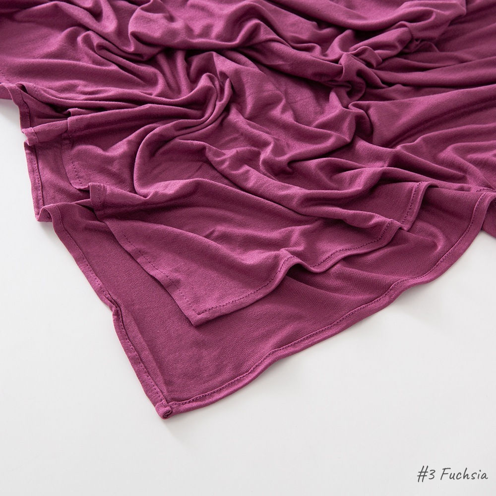 Premium Jersey Hijab Scarf Solid Muslim Long Scarves Turban Shawl Elastic Cotton Arab Headscarf Head Wraps Saudi Hijabs 250328