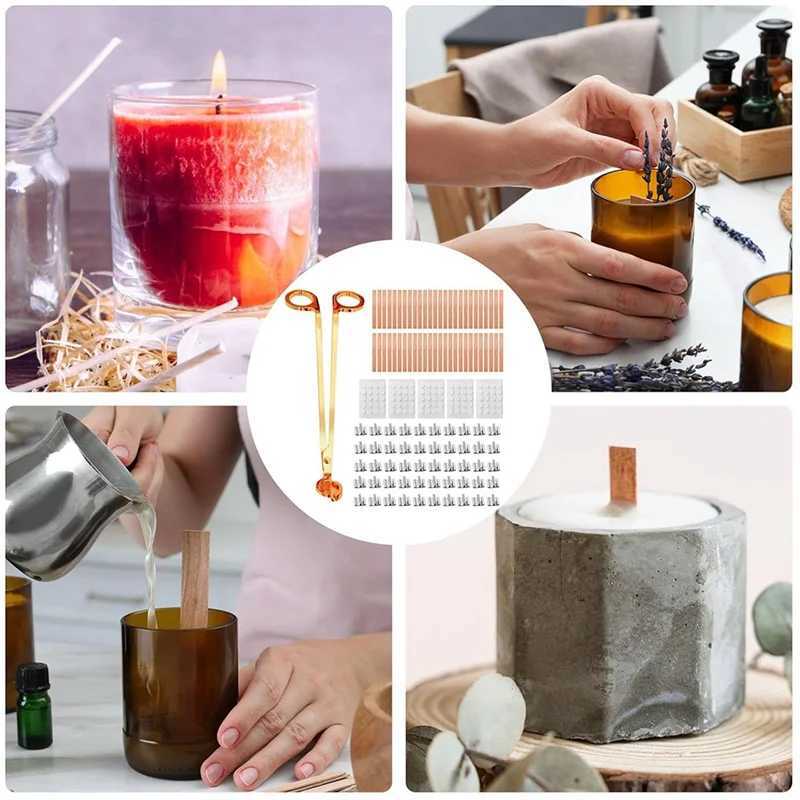 Wooden Candle Wicks Crackling Wicks Wood Wicks For Candles Wood Wick Candle Making Kit With Smokeless Candle Wicks-ABUA W250704