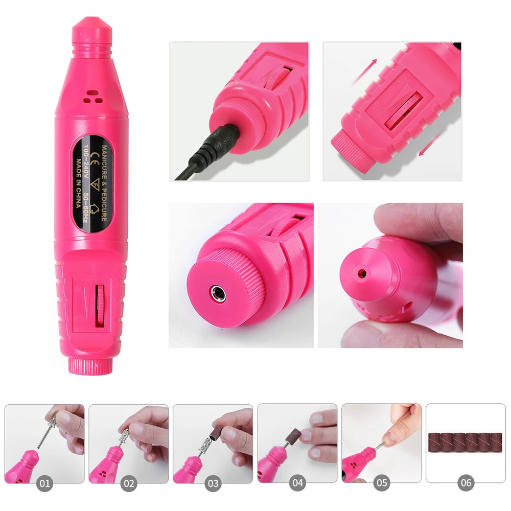 LINMANDA Manicure UV LED Lamp Kit Set UV Lamp and 20000RPM Nail Drill Machine Kit and Remove Dead Skin Manicure Tools Set 250627
