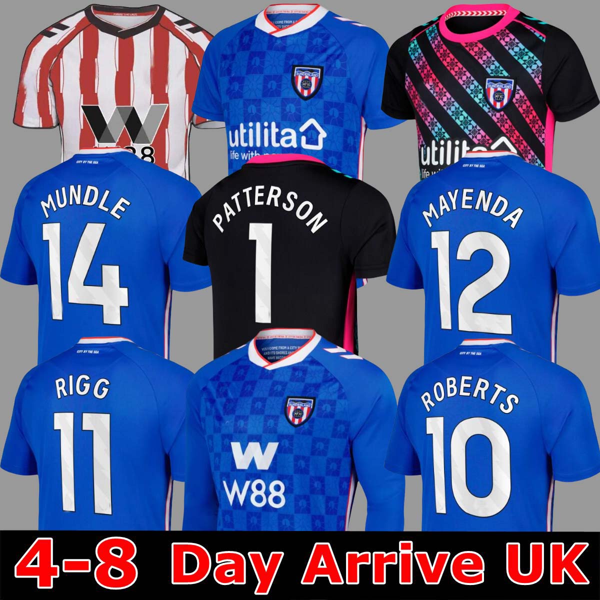 SUNDERLAND 25 26 Home Away 3rd Soccer Jerseys BALLARD BROWNE ROBERTS MAYENDA E.LE FEE LAVERY Football Shirt 2025 Men Kids Kit