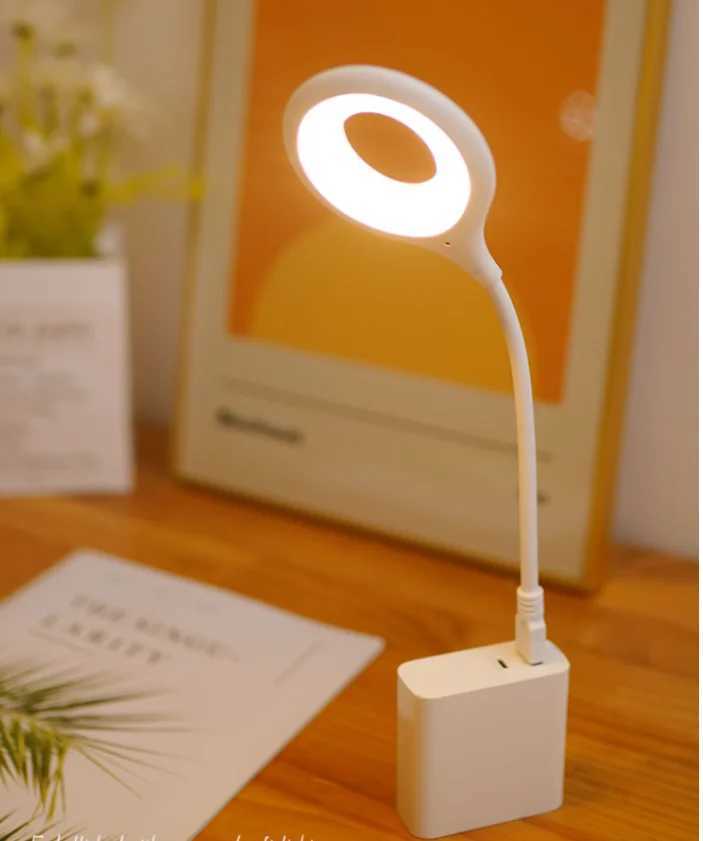 Foldable USB Desk Lamp Night Lights Lighting Plug-In Table Lamps Portable Desk Lights Eye Protection Reading Desk Night LightXJ250703