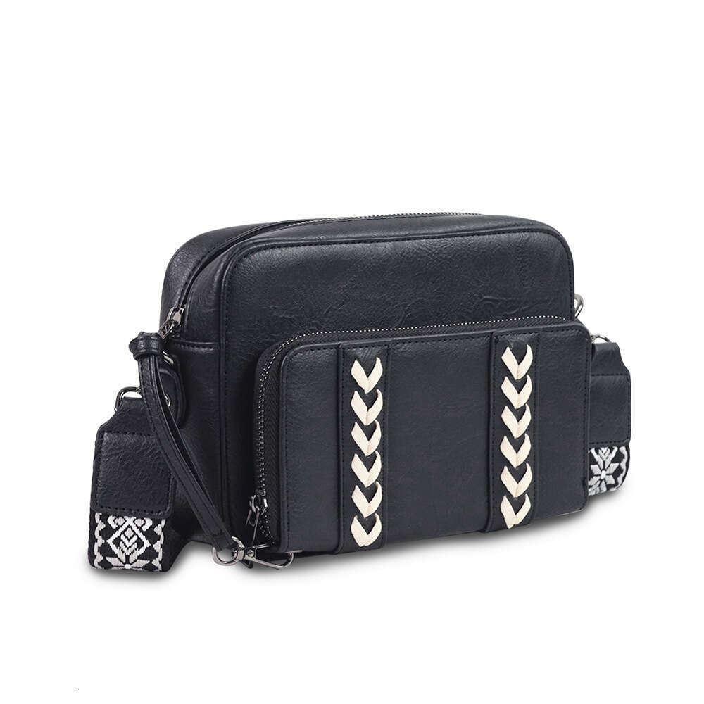 Crossbody Women's Woven Wallet PU Shoulder Bag Commuting High-end Feel Large Capacity