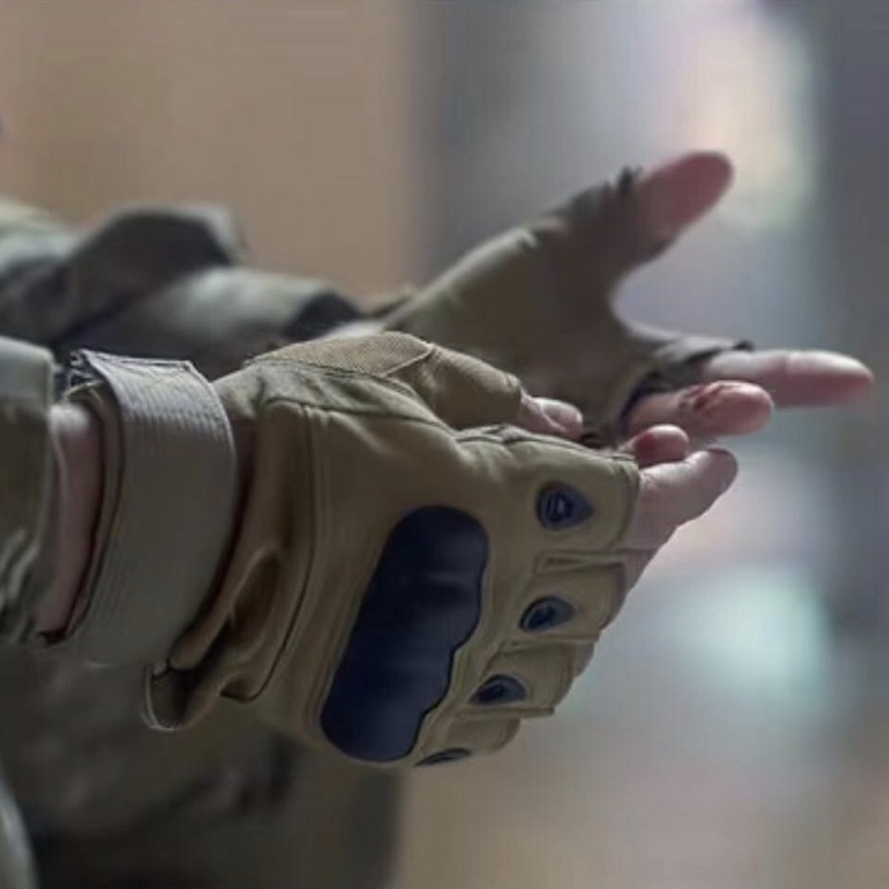 Tactical gloves fingerless glove men outdoor active cycling hiking rock climbing fishing hunting breathable anti slip wearproof gloved unisex size m-x