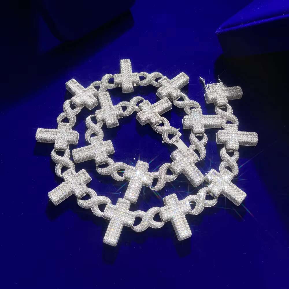 Wholesale Men Women Chain Necklace Dainty 925 Sterling Silver 18K Gold Plated Religious Cross Necklaces