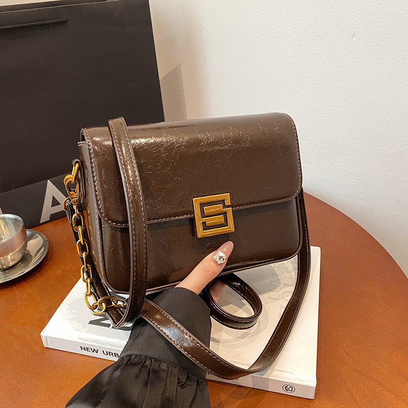 Designer Bag Luxury Bag Free Shipping Designer Retro Underarm New Fashionable Small Square Niche Chain Versatile Single Shoulder Shoulder Bag Crossbod