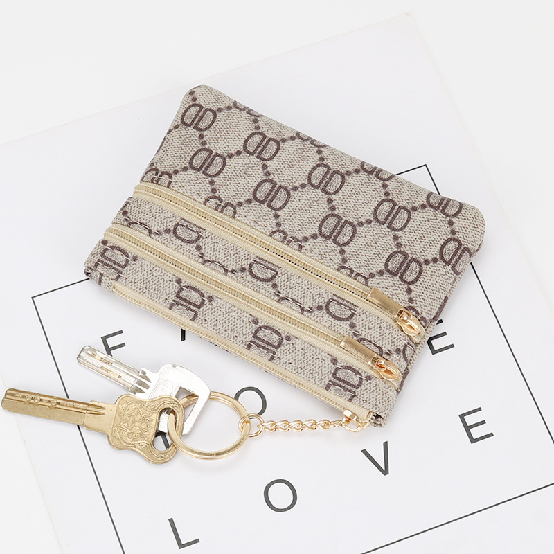 wallet designer woman high quality Women's Mini Zipper Coin Purse Key Holder Compact Wallet Small Change Pouch Fashion Simple Design Free Shippin