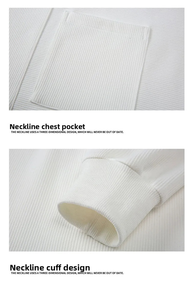 Sweatshirt mens roundneck spring and autumn solid color sweatshirt loose Korean version trendy top 250704