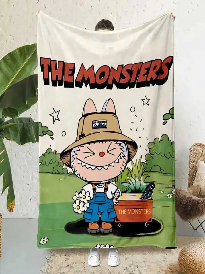 Luxury Labubu Printed Throw Blanket Soft Warm Perfect for Home Travel Picnics Gifts Z250703