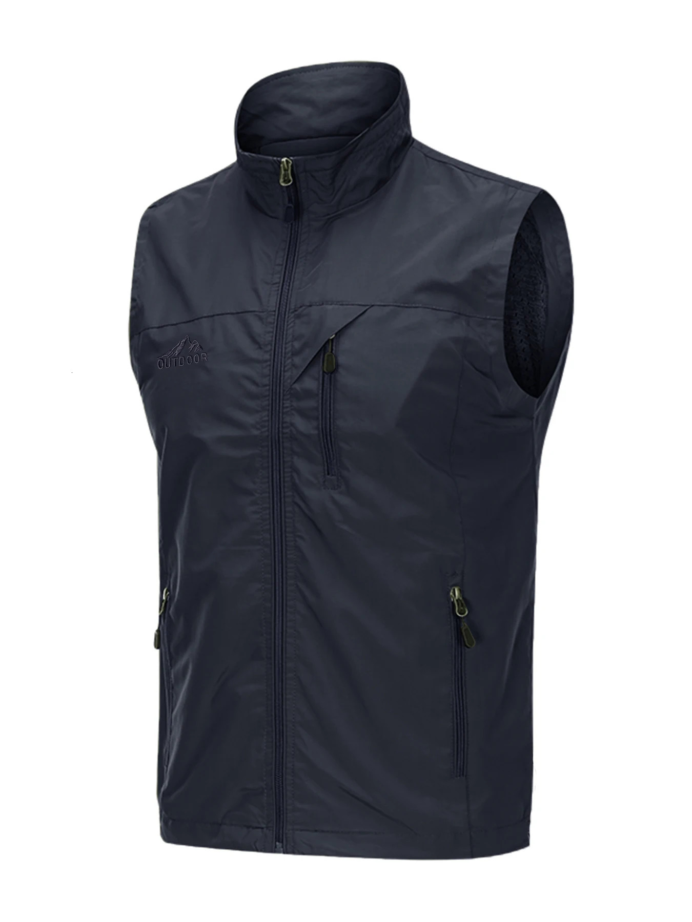 Casual and capable mens vest fashionable workwear suitable for wearing outside in spring summer polyester fiber sleeveless 250704