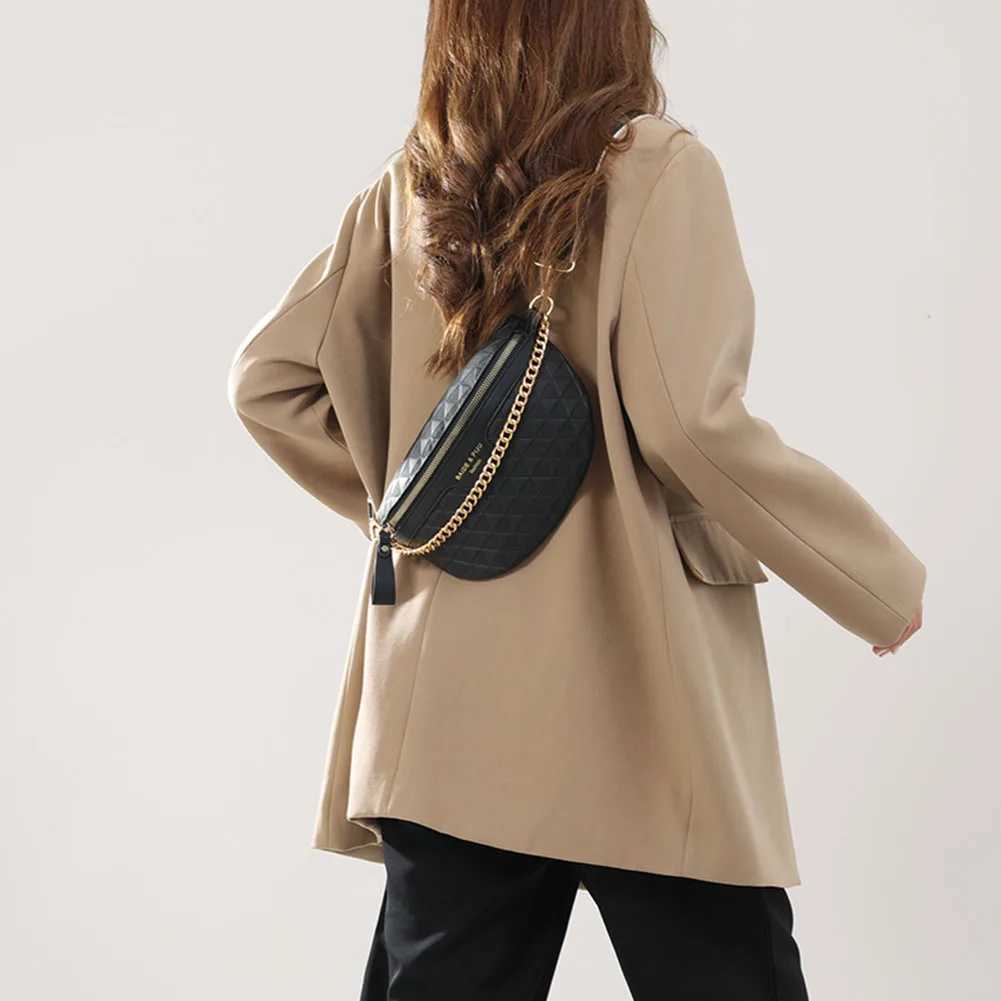 Wens Ch Bag 2023 Banana Crossbody Bag Fi Design Bum Bag Chain Shoulder Sling Bag Trend Fem Waist Fanny Pack Bags Y250703