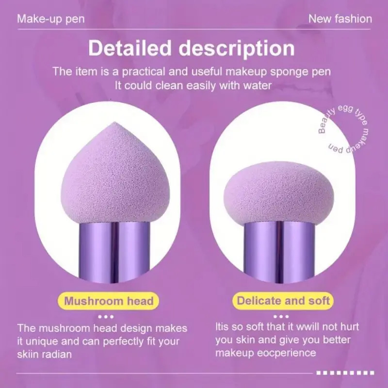 3Pcs Makeup Sponge Beauty Foundation Blending Sponge Makeup Sponge Wedge Foundation Sponges With Handle Cosmetic Blender Profess 250625