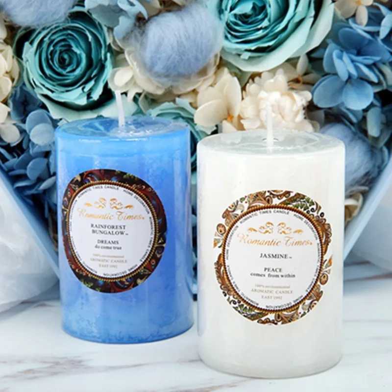 Household Smokeless Column Wax Scented Candles Church Holiday Wedding Scented Birthday Buddhist Candles Home Decoration W250704