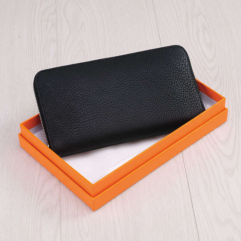 Leather Bag Bucket Bag New Zipper Handbag Genuine Leather Long Thin Cowhide Women S Wallet Clutch Tote Bag