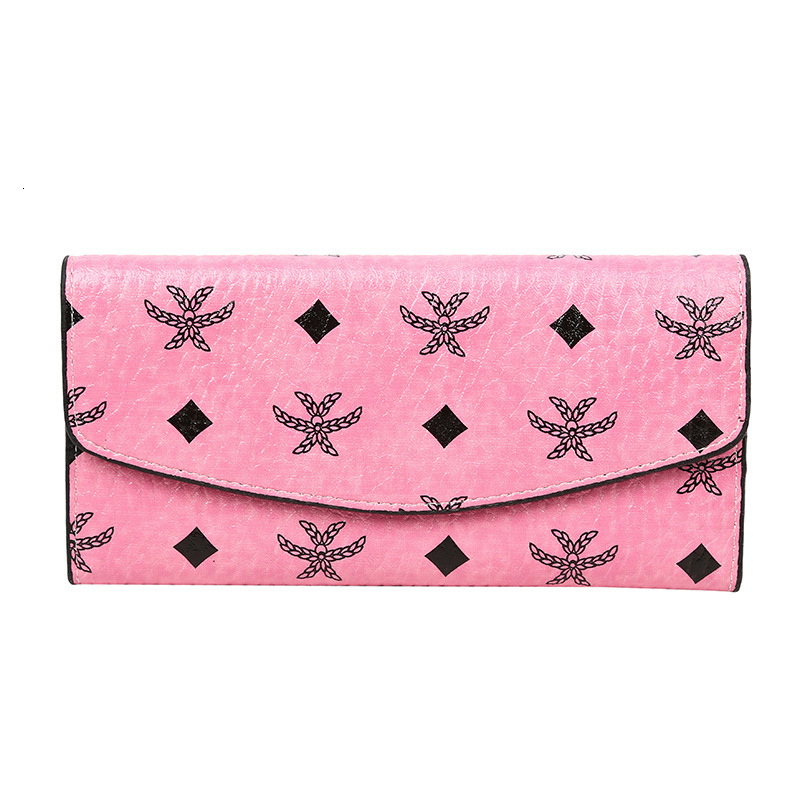 Free Shipping Designer Bag 2025 Printed New Women's Long Wallet High Luxury European And American Printed Multi-card Slot Folding Wallet
