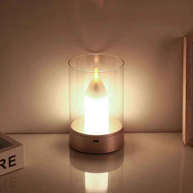Simulation Candle Atmosphere Light Live Room Premium Ornament Magic Sensor Light Living Room Bedroom Dining Room Romantic Mood W250704