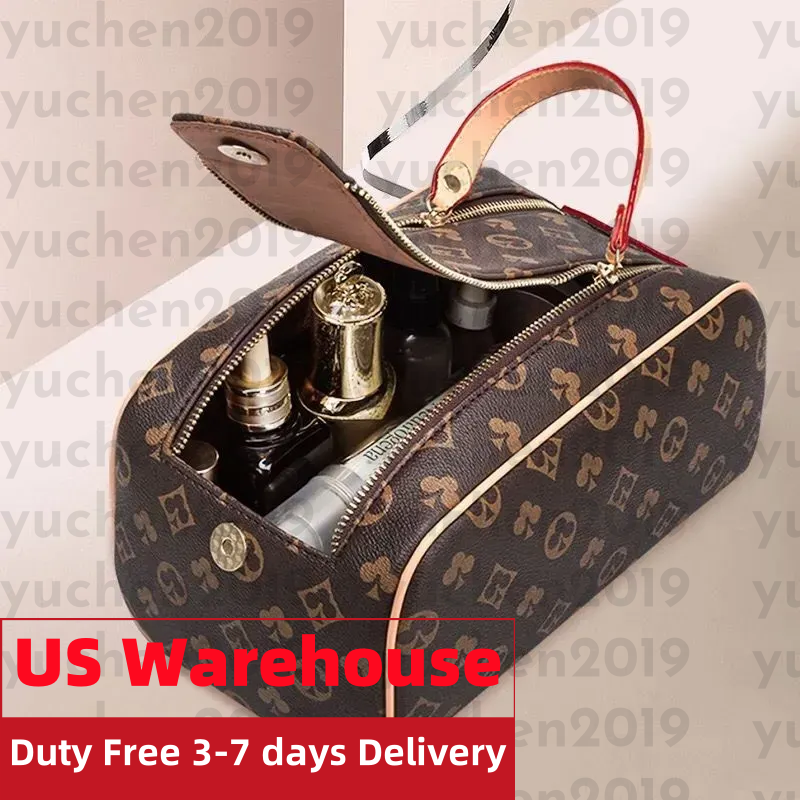 Women Designer Bag Luxury Cosmetic Female Portable Pouch With make up Shoulder Strap Leather Crossbody Bags Beauty Box Purse purses wallet tote makeup handbags