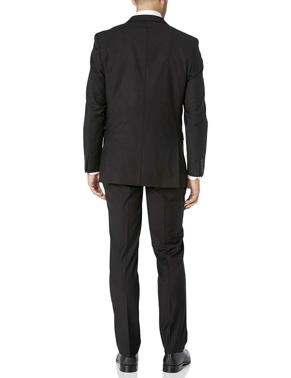 Fashion mens suit 3 piece set mens Jacket pants vest Black Grey Business mens suit wedding suit X250704